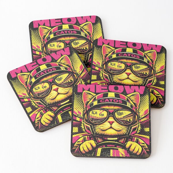 Item preview, Retro Race Day: Neon Speedster designed and sold by CataosMeow.