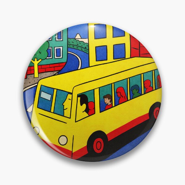 Item preview, Colorful Bus Ride Drawing designed and sold by veltriquee.