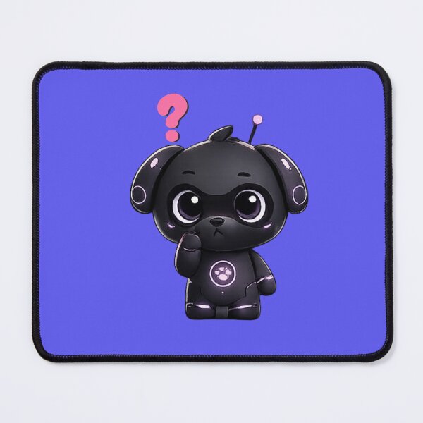 Item preview, NeoPup Thinking – Futuristic Cute Robot Dog designed and sold by Mosogoloso.