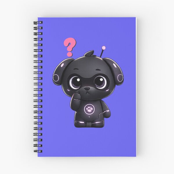 Item preview, NeoPup Thinking – Futuristic Cute Robot Dog designed and sold by Mosogoloso.