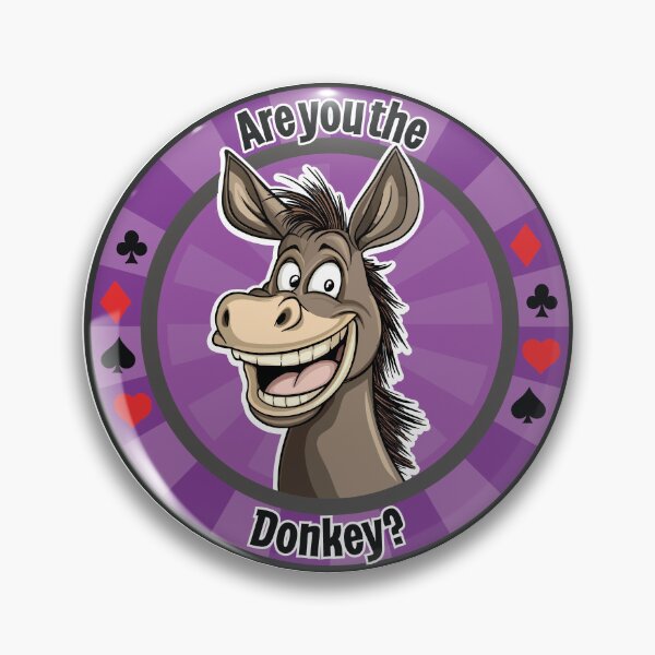 Item preview, Are you the Donkey? Poker Chip - Purple designed and sold by SquishyKitkat.