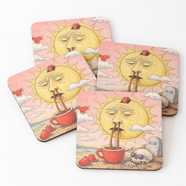 Item preview, Weird Sun Coffee Drawing designed and sold by elvionyxx.