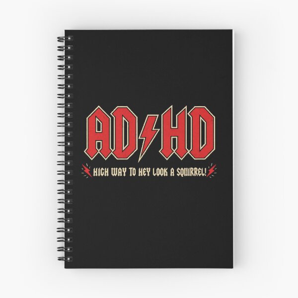 Item preview, ADHD Rock Parody Design – AD/HD Highway to Hey Look a Squirrel Funny Neurodivergent Gift designed and sold by LoFi-OG.