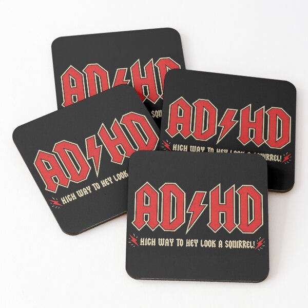 Item preview, ADHD Rock Parody Design – AD/HD Highway to Hey Look a Squirrel Funny Neurodivergent Gift designed and sold by LoFi-OG.