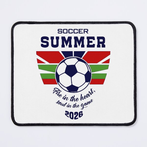 Item preview, Soccer Summer 2026: Football Soul & Fire in the Heart designed and sold by MalisoStickers.