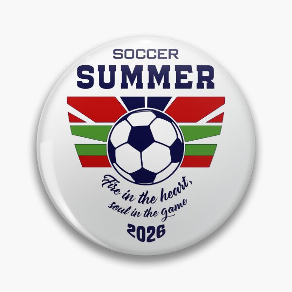Item preview, Soccer Summer 2026: Football Soul & Fire in the Heart designed and sold by MalisoStickers.