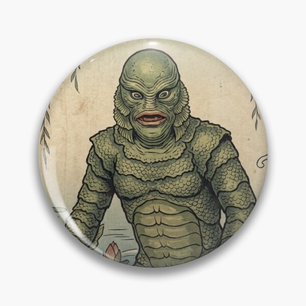 Item preview, Ukiyo-e Swamp Monster Japanese Woodblock Vintage Horror designed and sold by Vandy Fullam.