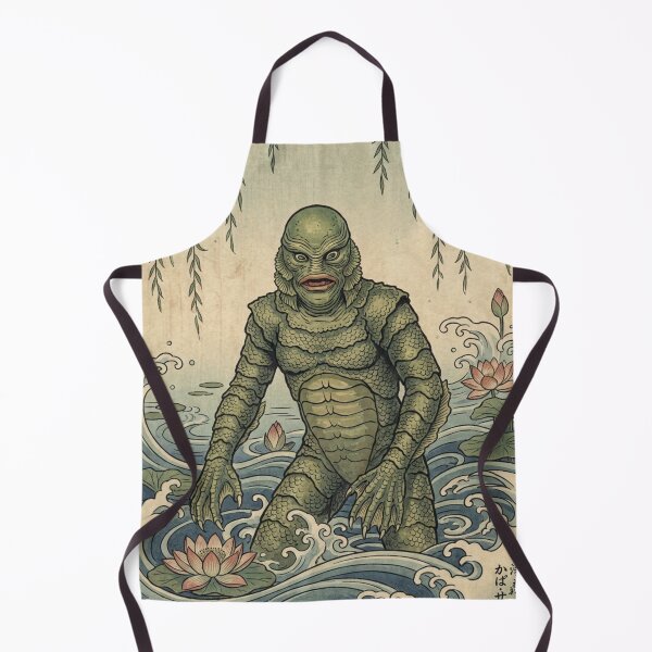 Item preview, Ukiyo-e Swamp Monster Japanese Woodblock Vintage Horror designed and sold by Vandy Fullam.