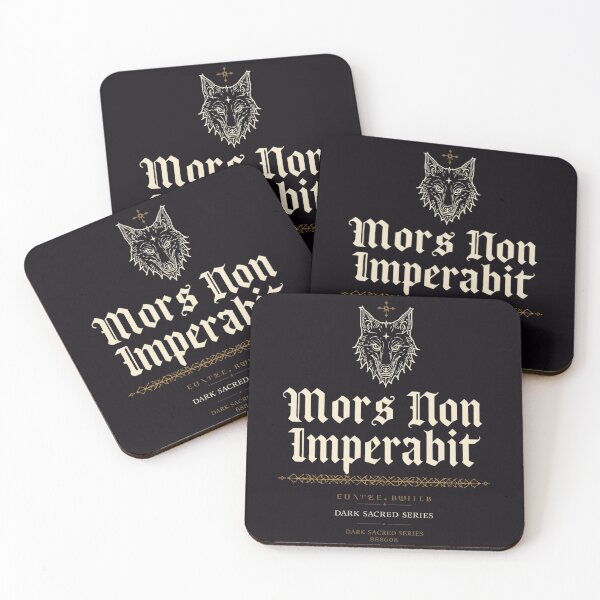 Item preview, Death Shall Not Reign Gothic Typography Print designed and sold by GeoWhimsy Studio.