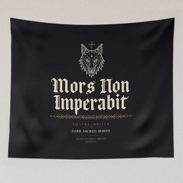 Item preview, Death Shall Not Reign Gothic Typography Print designed and sold by GeoWhimsy Studio.