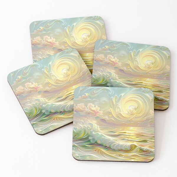Item preview,  Pastel Coastal Scenery at Sunset designed and sold by MargaretWiktor.