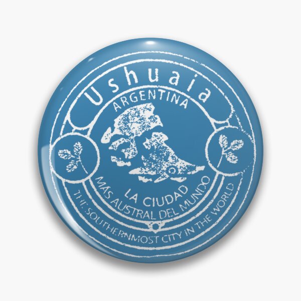 Item preview, Postage stamp of the city of Ushuaia, the city at the End of the World, Argentine Patagonia - White designed and sold by Srta  Margarita.