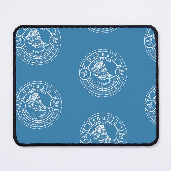 Item preview, Postage stamp of the city of Ushuaia, the city at the End of the World, Argentine Patagonia - White designed and sold by Srta  Margarita.