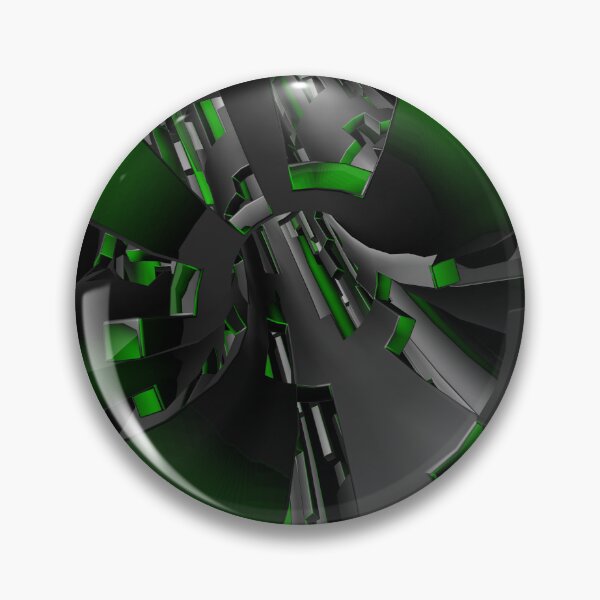 Item preview, Futuristic Green Neon Mechanical Abstract 3D designed and sold by Gisleyson.
