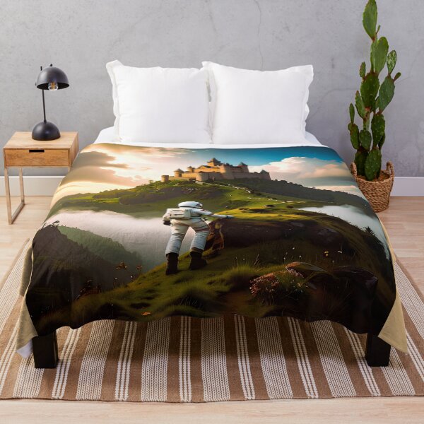 Item preview, Astronaut finds castle on another planet designed and sold by Creative Visualize.