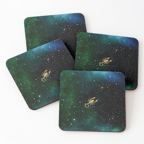 Item preview, Golden Scorpio Zodiac - All Over Space Nebula Galaxy Art designed and sold by MOHAMEDNOOR428.