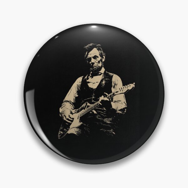 Item preview, Abraham Lincoln Rockstar | Funny Historical Electric Guitar Player designed and sold by Alluka Brand.