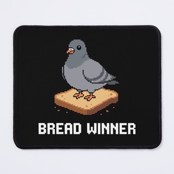 Item preview, Pixel Art Pigeon on Bread - Funny Retro City Bird designed and sold by artistastshirt.