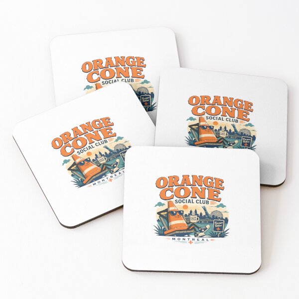 Item preview, Orange Cone Social Club Montreal Funny designed and sold by Fenay Designs.
