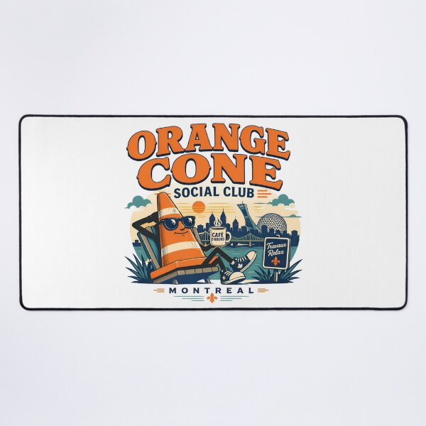 Item preview, Orange Cone Social Club Montreal Funny designed and sold by Fenay Designs.