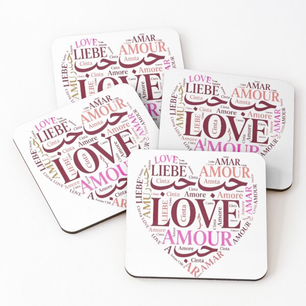 Item preview, Love in Multiple Languages Heart Typography – Romantic Gift Design designed and sold by Salma.Store.