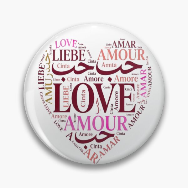 Item preview, Love in Multiple Languages Heart Typography – Romantic Gift Design designed and sold by Salma.Store.