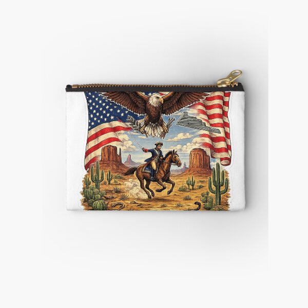 Item preview, American Revolution T-Shirt – Freedom Rides Again Patriotic Western Eagle Design designed and sold by Puraenergia Stickers.