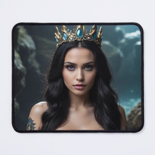 Item preview, Seductive Dark Siren Queen - Sirencore Fantasy Mermaid Portrait designed and sold by Vandy Fullam.