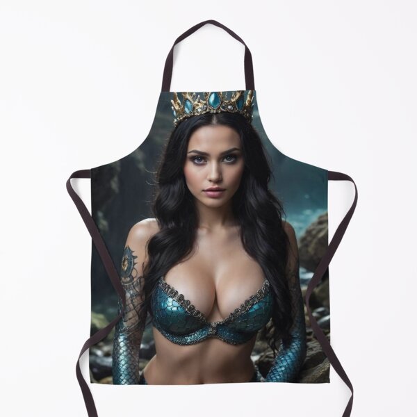 Item preview, Seductive Dark Siren Queen - Sirencore Fantasy Mermaid Portrait designed and sold by Vandy Fullam.