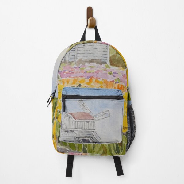 Item preview, colourful tulips fields watercolour painting  designed and sold by ColorandColor.