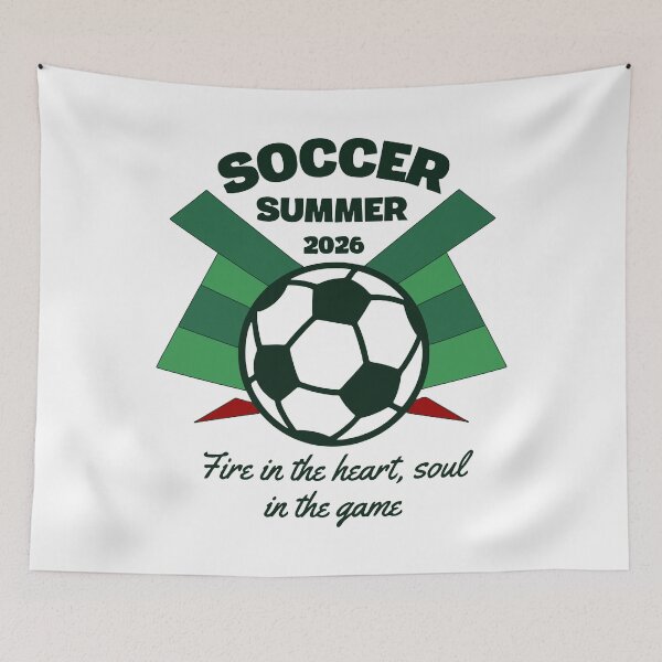 Item preview, Soccer Summer 2026: Green Stadium Soul & Football Passion designed and sold by MalisoStickers.