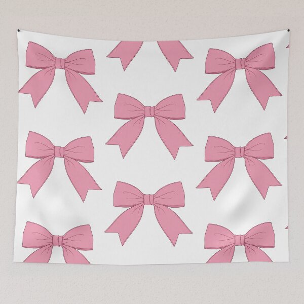 Item preview, Pink Bow Aesthetic Minimal Design | Cute Ribbon Illustration for Stickers & Prints designed and sold by Luna-Art1.