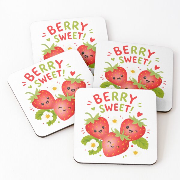 Item preview, Berry Sweet Kawaii Strawberry Trio designed and sold by Willorae.