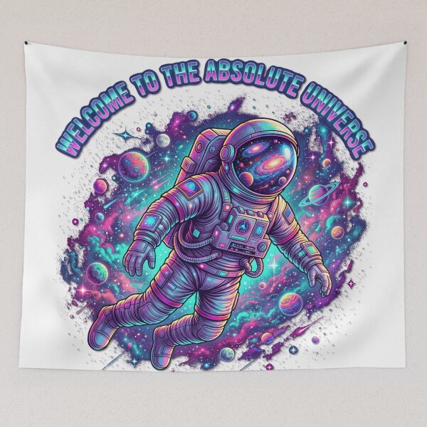 Item preview, Floating Astronaut Drifting Through Space – Absolute Universe Cosmic Dream Aesthetic designed and sold by ArtsyExplorer.