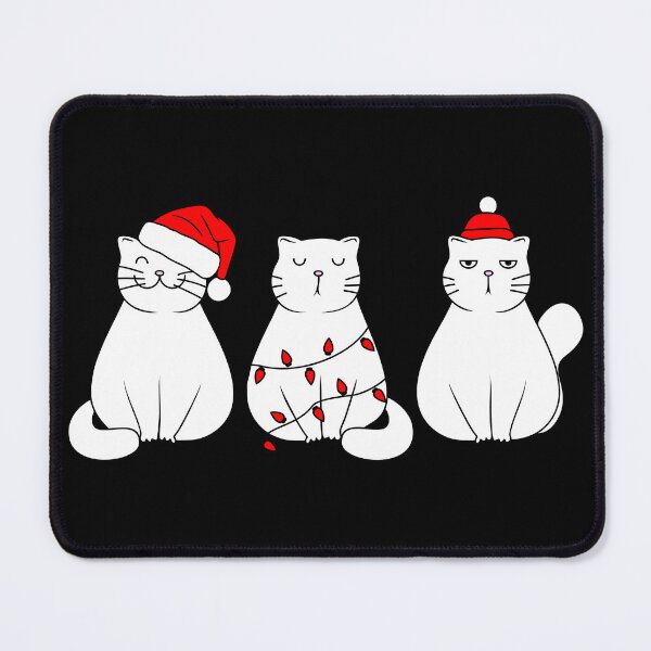 Item preview, Christmas Cats with Lights and Santa Hats designed and sold by Willorae.