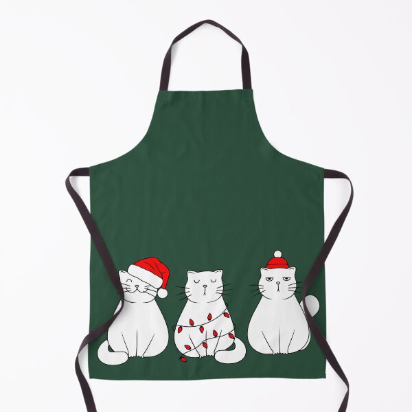 Item preview, Christmas Cats with Lights and Santa Hats designed and sold by Willorae.