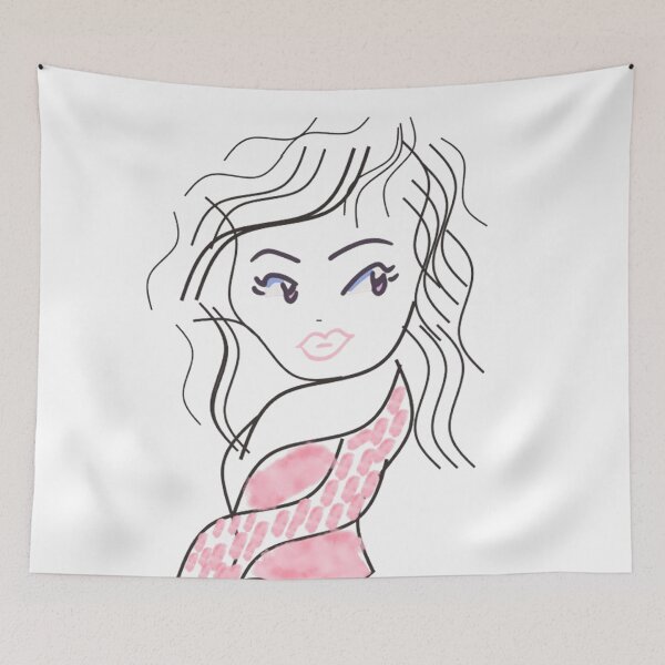 Item preview, Pretty Woman In A Pink Coat Design designed and sold by Milena018.