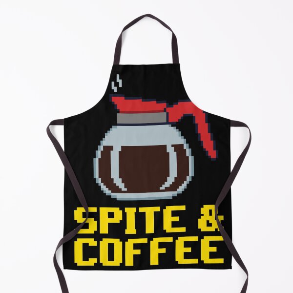 Item preview, Fueled By Spite & Coffee - Funny Retro Pixel Art designed and sold by artistastshirt.