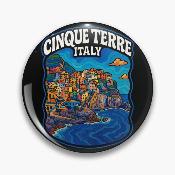 Item preview, Cinque Terre Italy Trippy Art Travel designed and sold by TomFrontierArt.