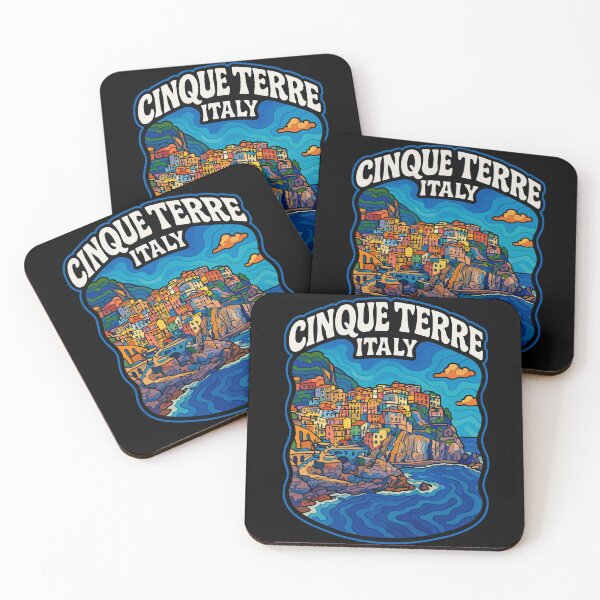 Item preview, Cinque Terre Italy Trippy Art Travel designed and sold by TomFrontierArt.
