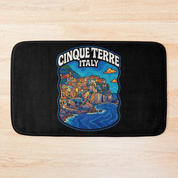 Item preview, Cinque Terre Italy Trippy Art Travel designed and sold by TomFrontierArt.