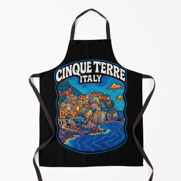 Item preview, Cinque Terre Italy Trippy Art Travel designed and sold by TomFrontierArt.