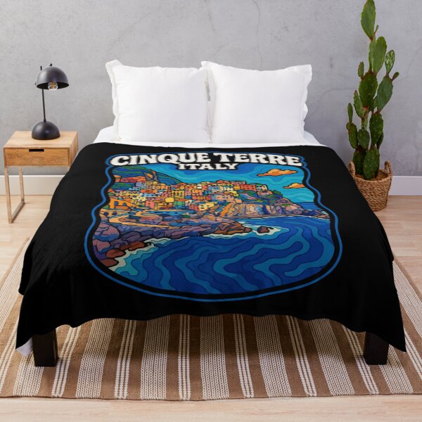 Item preview, Cinque Terre Italy Trippy Art Travel designed and sold by TomFrontierArt.