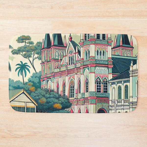 Item preview, Paramaribo Suriname Ukiyo-e Japanese Woodblock Style - Saint Peter and Paul Cathedral designed and sold by Vandy Fullam.