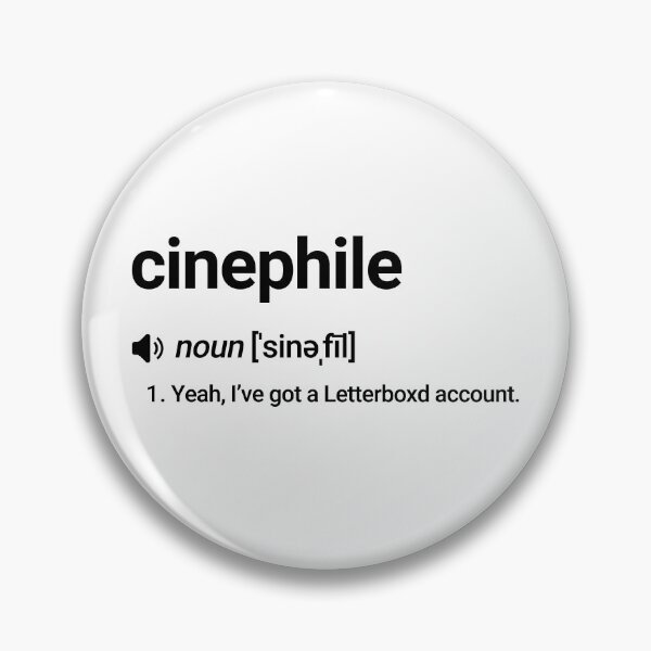 Item preview, cinephile - yeah I've got a Letterboxd account designed and sold by estampasfmz.