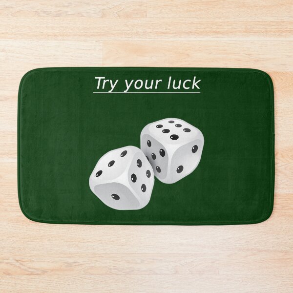 Item preview, Try Your Luck - Classic White Dice Gaming Design designed and sold by MOHAMEDNOOR428.