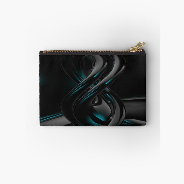 Item preview, Liquid Metal Cyan Glow Abstract 3D designed and sold by Gisleyson.