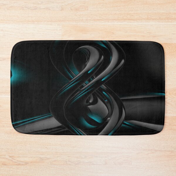 Item preview, Liquid Metal Cyan Glow Abstract 3D designed and sold by Gisleyson.