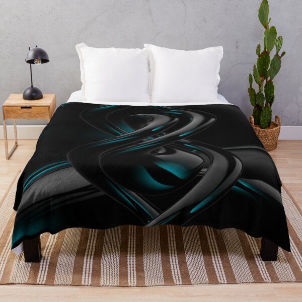 Item preview, Liquid Metal Cyan Glow Abstract 3D designed and sold by Gisleyson.