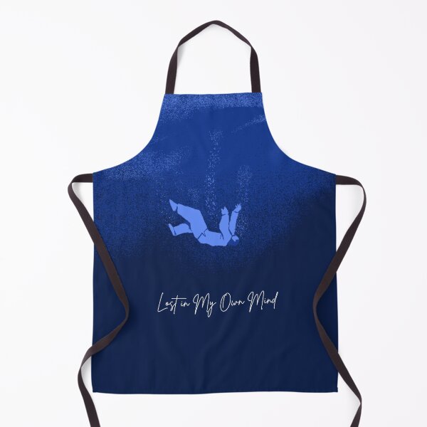 Item preview, Lost in My Own Mind Dark Aesthetic Underwater Art, Introvert Mood Minimal Design designed and sold by NA-art725.